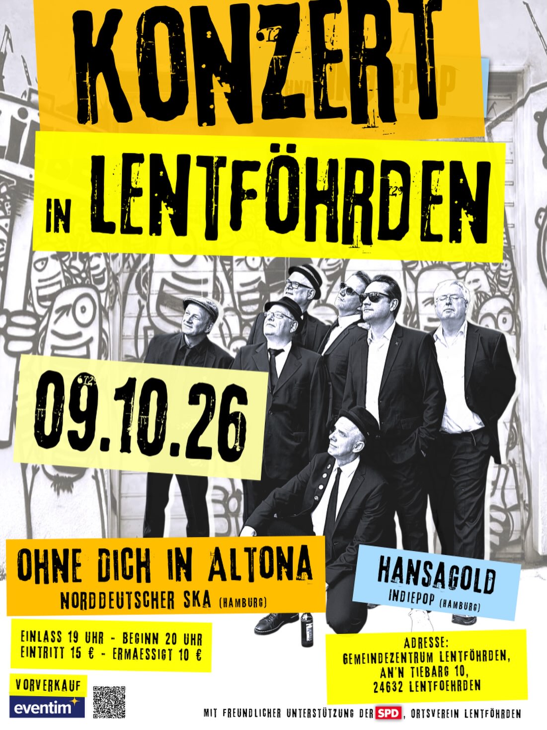 Vormerken! Hansagold LIVE 9.10. Lentföhrden, zusammen mit @ohnedichinaltona